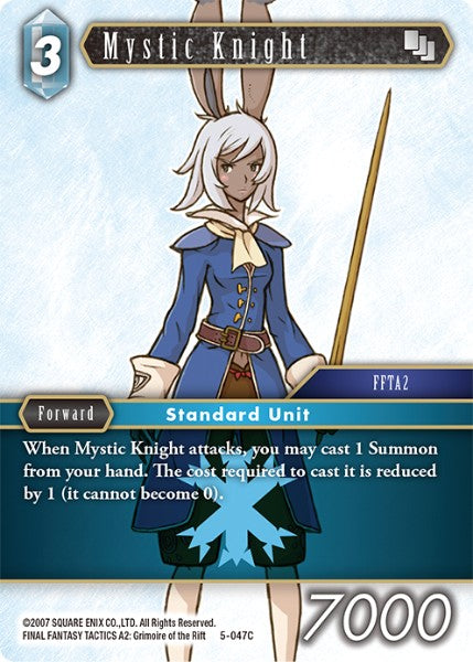 Mystic Knight - 5-047C - Opus V - Card Cavern