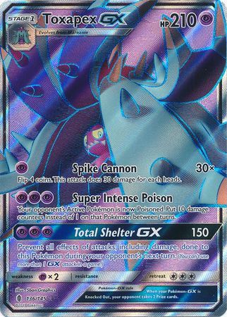 Toxapex GX Full Art - 136/145 - Guardians Rising - Card Cavern