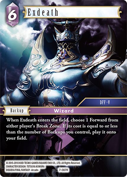 Exdeath - 7-087R - Opus VII - Card Cavern