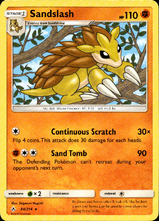 Sandslash - 84/214 - Unbroken Bonds - Card Cavern