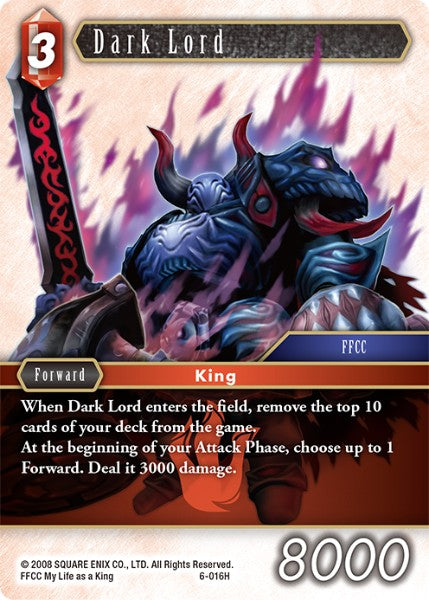 Dark Lord - 6-016H - Opus VI - Foil - Card Cavern