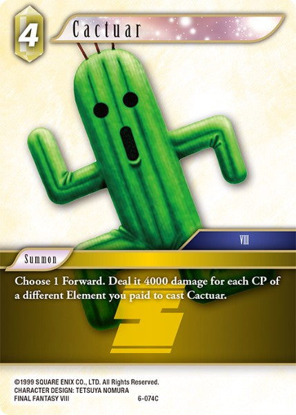 Cactuar - 6-074C - Opus VI - Foil - Card Cavern