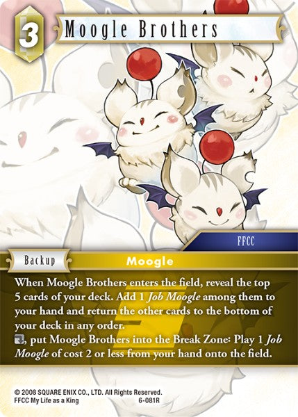 Moogle Brothers - 6-081R - Opus VI - Card Cavern