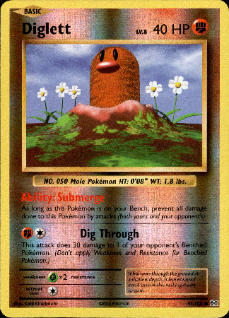 Diglett - 55/108 - Evolutions - Reverse Holo - Card Cavern