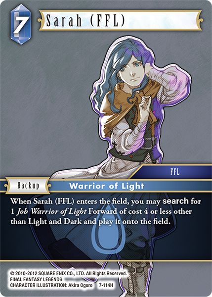 Sarah (FFL) - 7-114H - Opus VII - Card Cavern