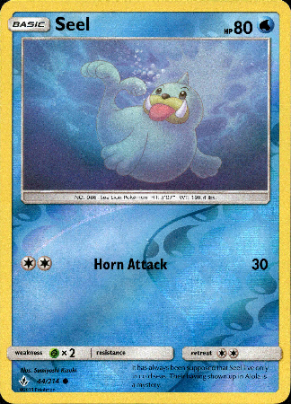 Seel - 44/214 - Unbroken Bonds - Reverse Holo - Card Cavern