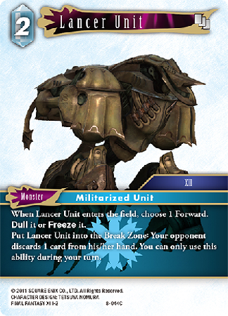 Lancer Unit - 8-044C - Opus VIII - Card Cavern