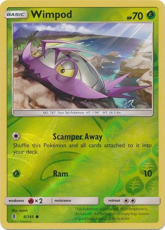 Wimpod - 8/145 - Guardians Rising - Reverse Holo - Card Cavern