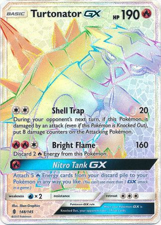 Turtonator GX Hyper Rare - 148/145 - Guardians Rising - Card Cavern