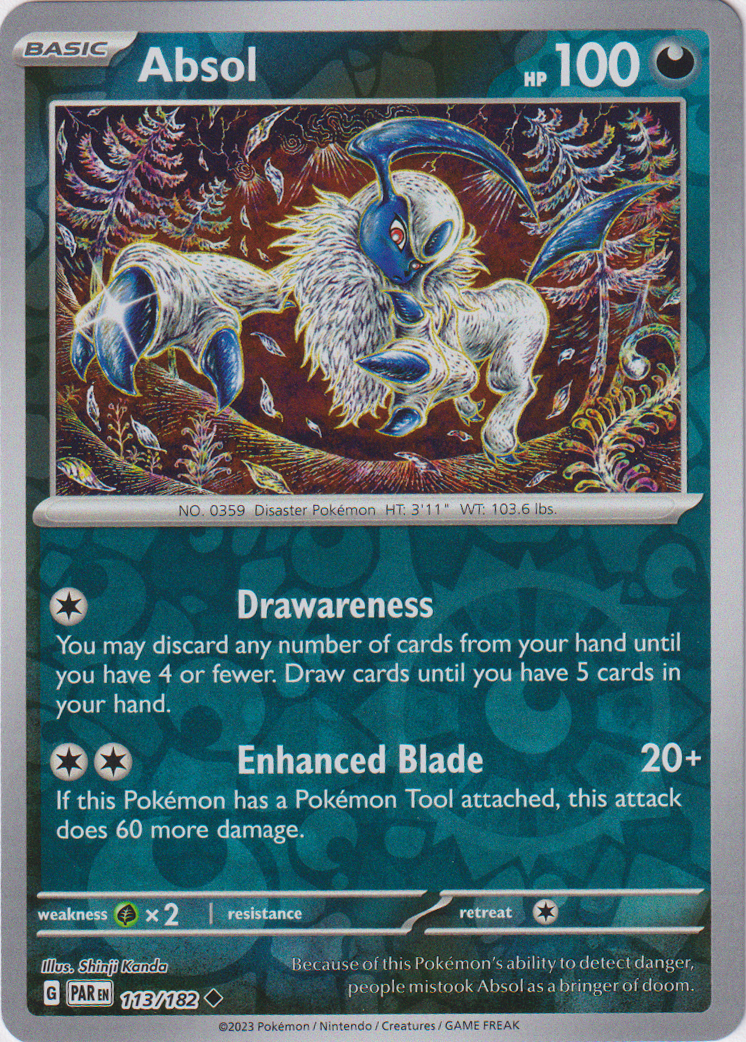 Absol - 113/182 - Paradox Rift - Reverse Holo - Card Cavern