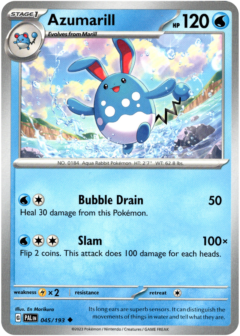 Azumarill - 045/193 - Paldea Evolved - Card Cavern