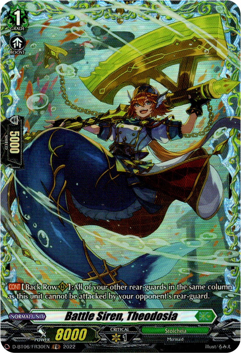 Battle Siren, Theodosia - D-BT06/FR30EN - Blazing Dragon Reborn - Card Cavern