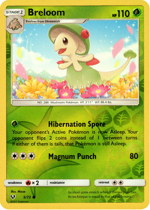 Breloom - 5/73 - Shining Legends - Reverse Holo - Card Cavern