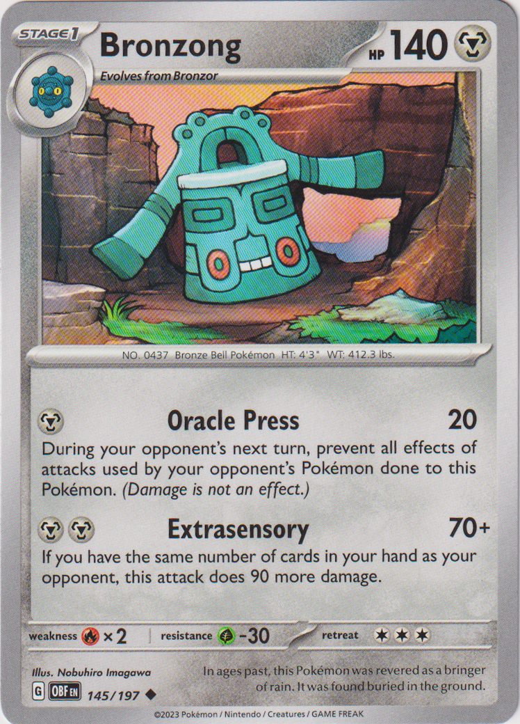 Bronzong - 145/197 - Obsidian Flames - Card Cavern