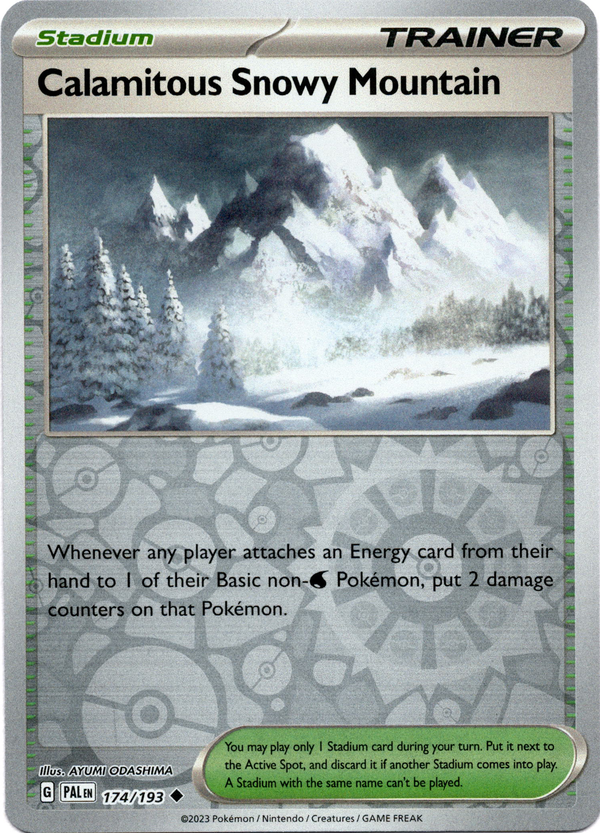 Calamitous Snowy Mountain - 174/193 - Paldea Evolved - Reverse Holo - Card Cavern