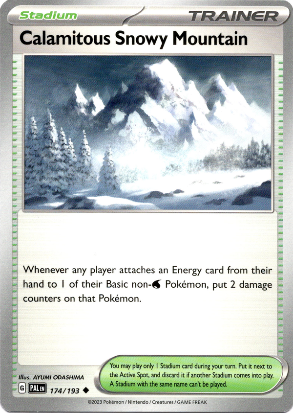 Calamitous Snowy Mountain - 174/193 - Paldea Evolved - Card Cavern