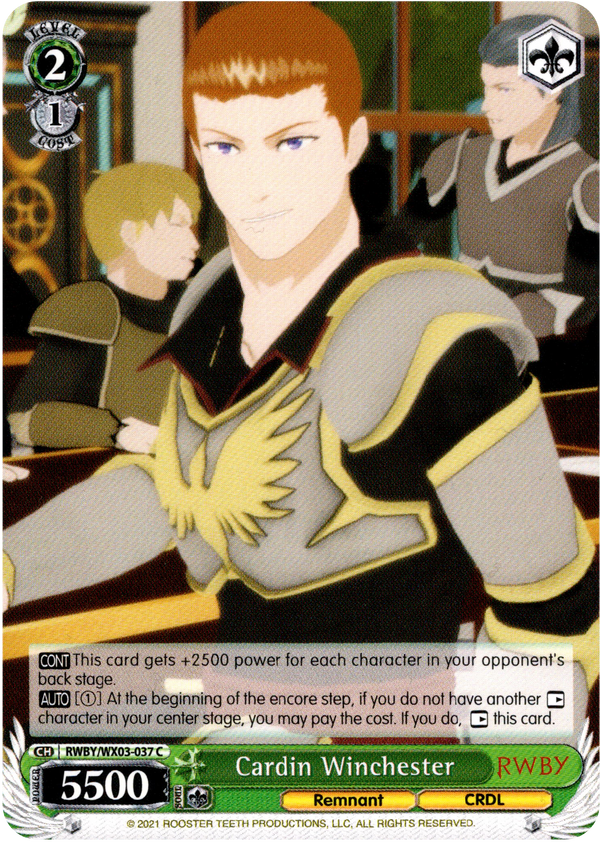 Cardin Winchester - RWBY/WX03-037 - RWBY - Card Cavern