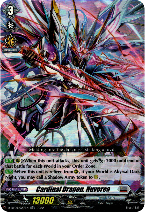 Cardinal Dragon, Nuvorea - D-BT06/027EN - Blazing Dragon Reborn - Card Cavern