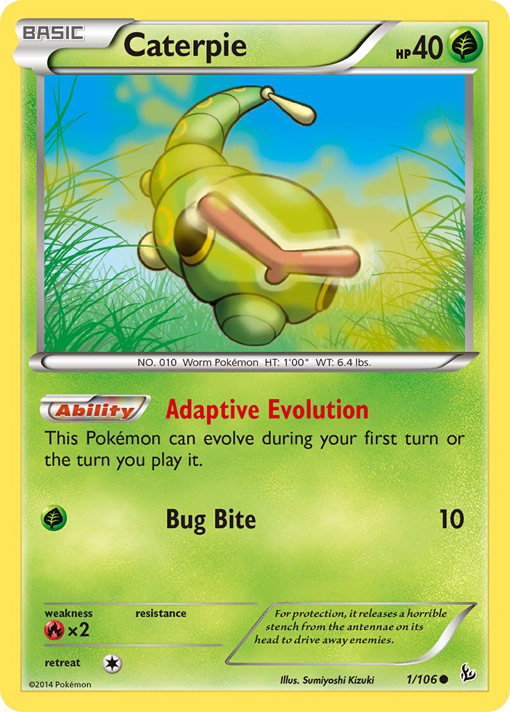 Caterpie - 1/106 - Flashfire - Card Cavern