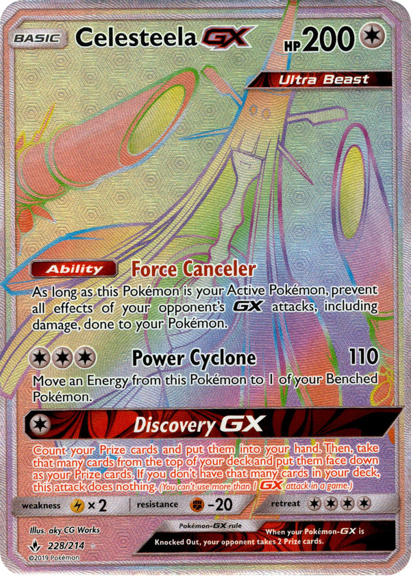 Celesteela GX - Unbroken Bonds Pokémon card 163/214
