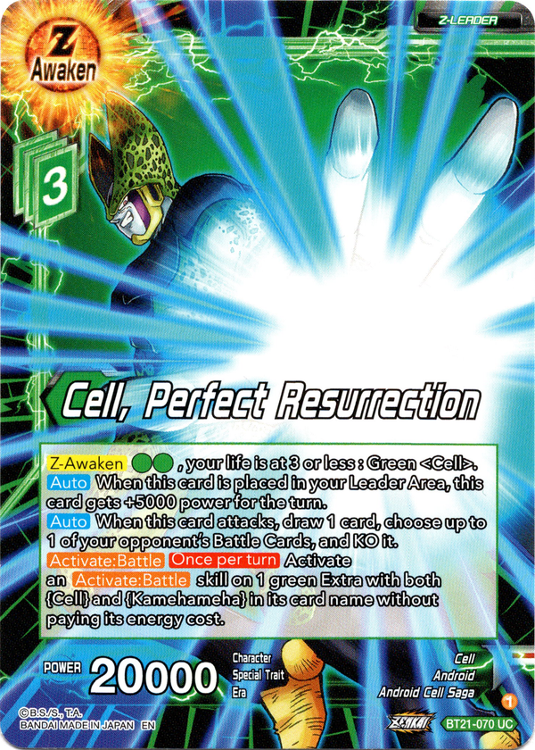 Cell, Perfect Resurrection - BT21-070 - Wild Resurgence - Card Cavern