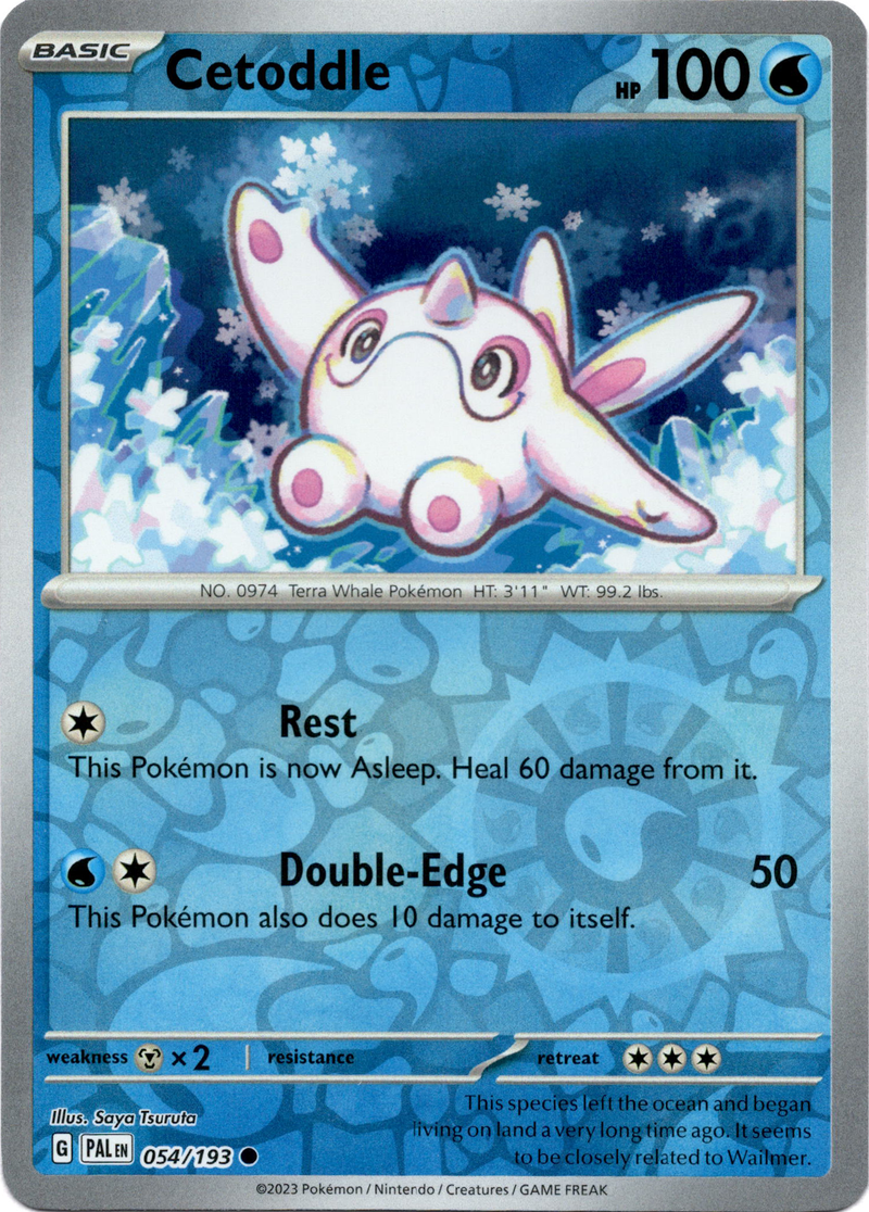 Cetoddle - 054/193 - Paldea Evolved - Reverse Holo - Card Cavern