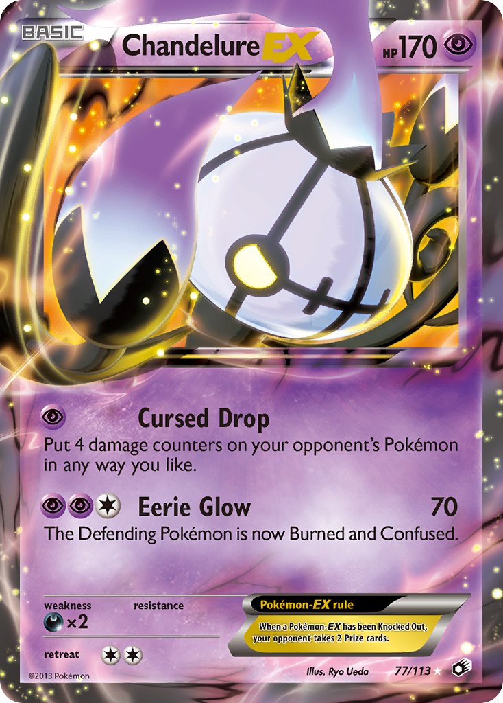 Chandelure EX - 77/113 - Legendary Treasures - Card Cavern