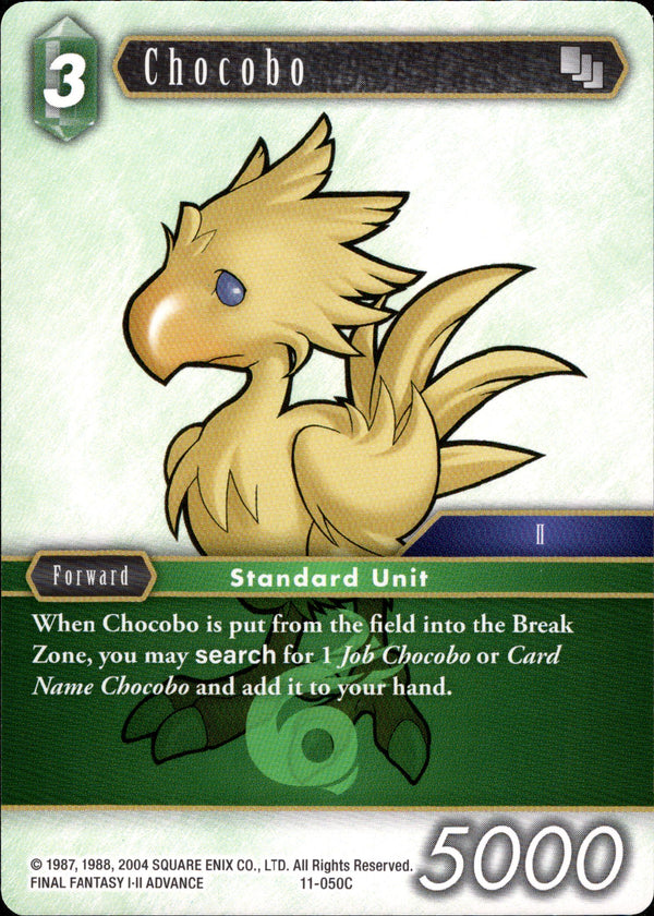 Chocobo - 11-050C - Opus XI - Card Cavern