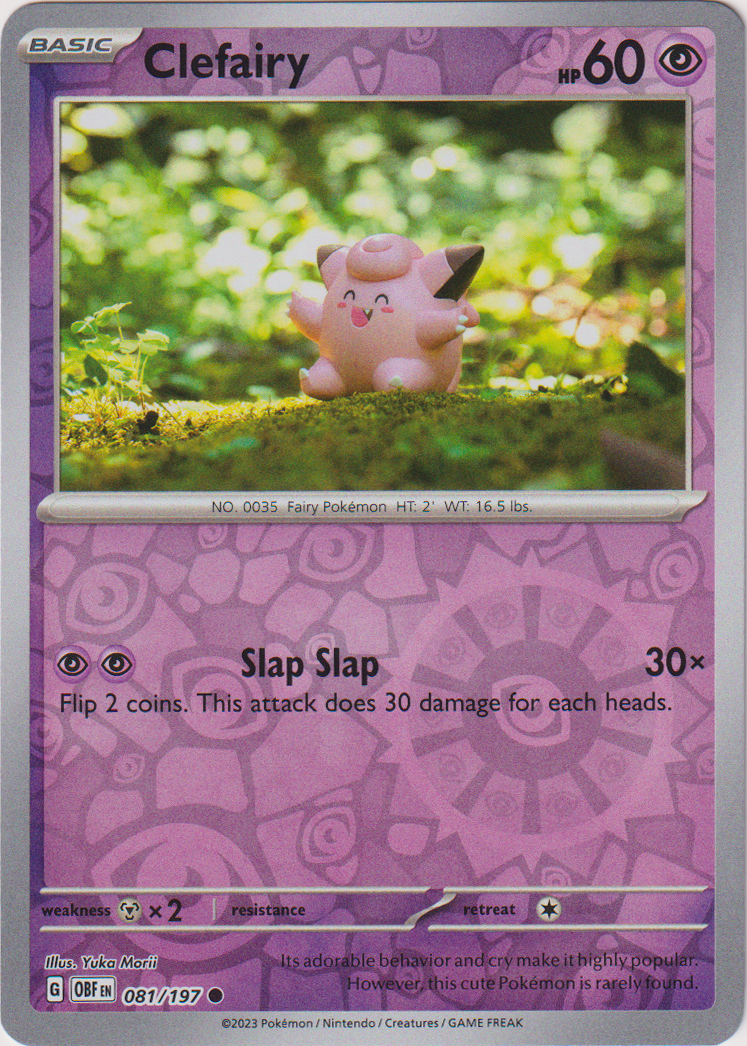 Clefairy - 081/197 - Obsidian Flames - Reverse Holo - Card Cavern