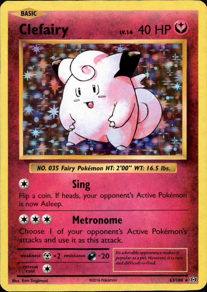 Clefairy - 63/108 - Evolutions - Card Cavern