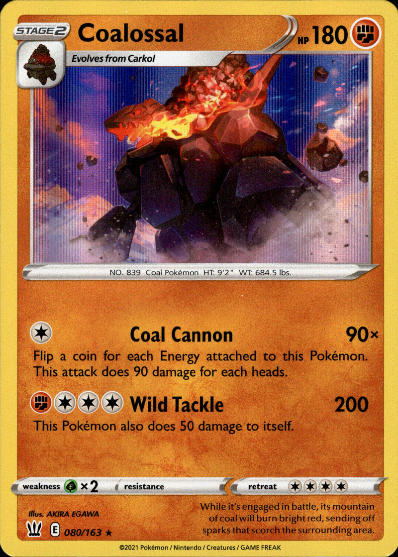 Coalossal - 080/163 - Battle Styles - Holo - Card Cavern