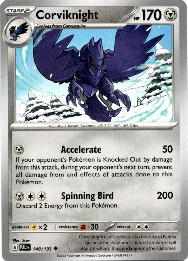 Corviknight - 148/193 - Paldea Evolved - Card Cavern