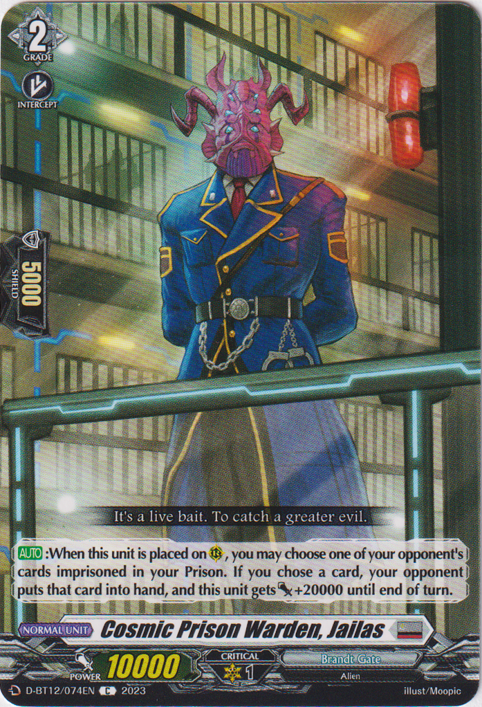 Cosmic Prison Warden, Jailas - D-BT12/074EN - Evenfall Onslaught - Card Cavern