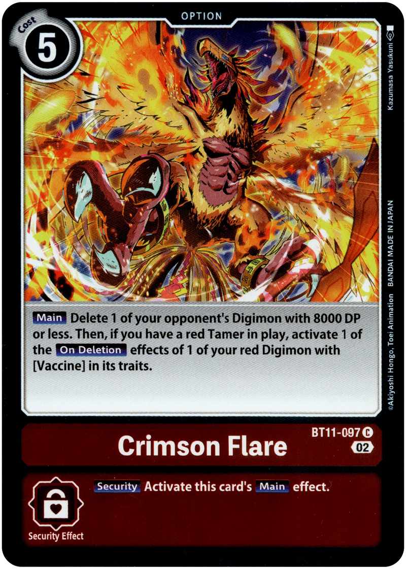 Crimson Flare - BT11-097 C - Dimensional Phase - Foil - Card Cavern