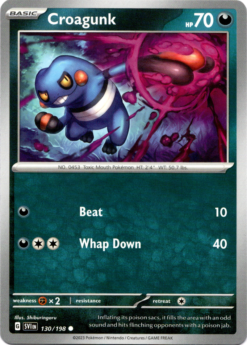 Croagunk - 130/198 - Scarlet & Violet - Card Cavern