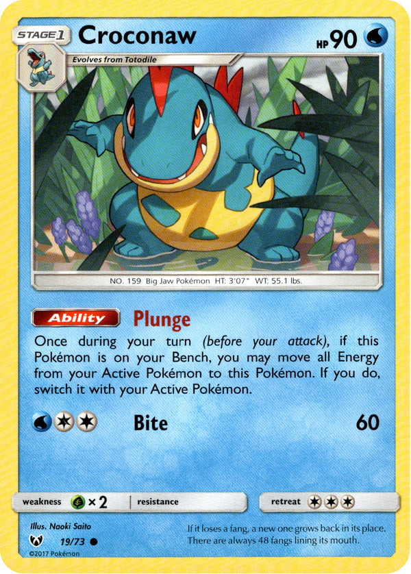 Croconaw - 19/73 - Shining Legends - Card Cavern