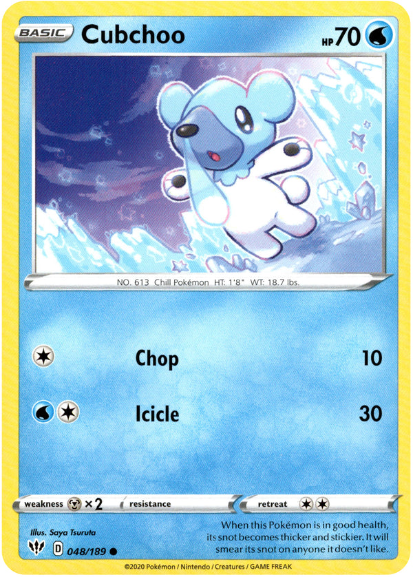 Cubchoo - 48/189 - Darkness Ablaze - Card Cavern