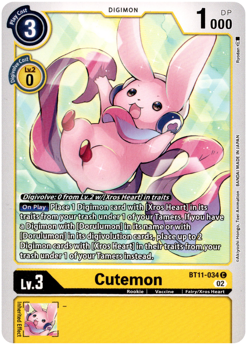 Cutemon - BT11-034 C - Dimensional Phase - Card Cavern