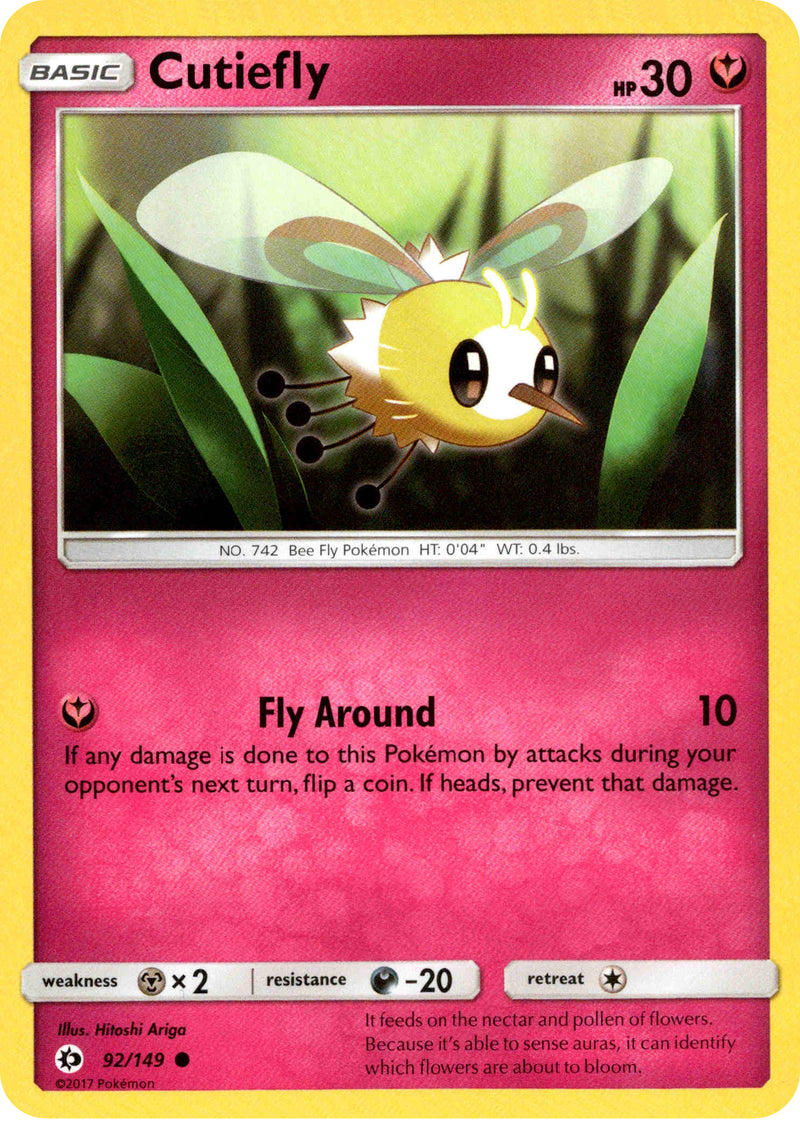 Cutiefly - 92/149 - Sun and Moon Base - Card Cavern