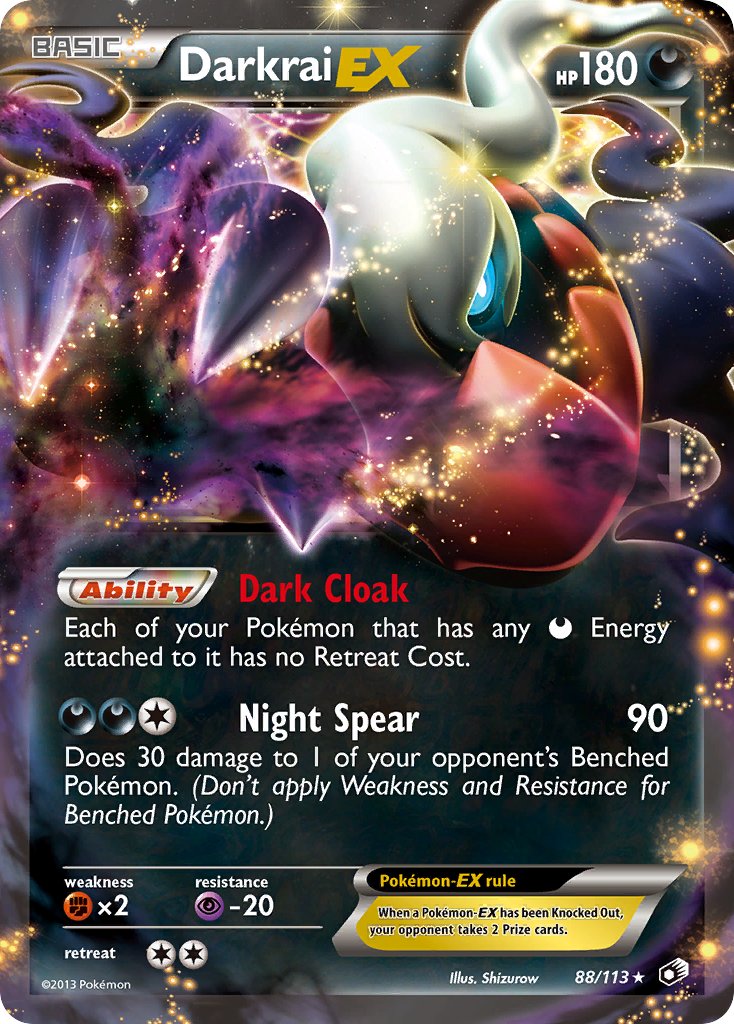 Darkrai EX - 88/113 - Legendary Treasures - Card Cavern