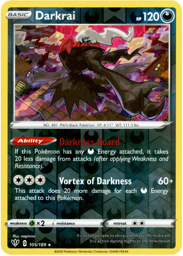 Darkrai - 105/189 - Darkness Ablaze - Reverse Holo - Card Cavern