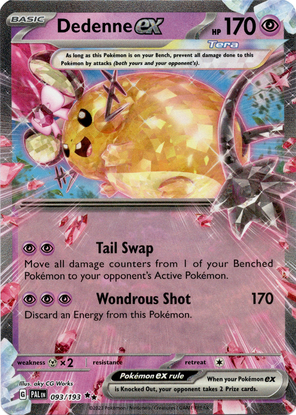 Dedenne ex - 093/193 - Paldea Evolved - Holo - Card Cavern