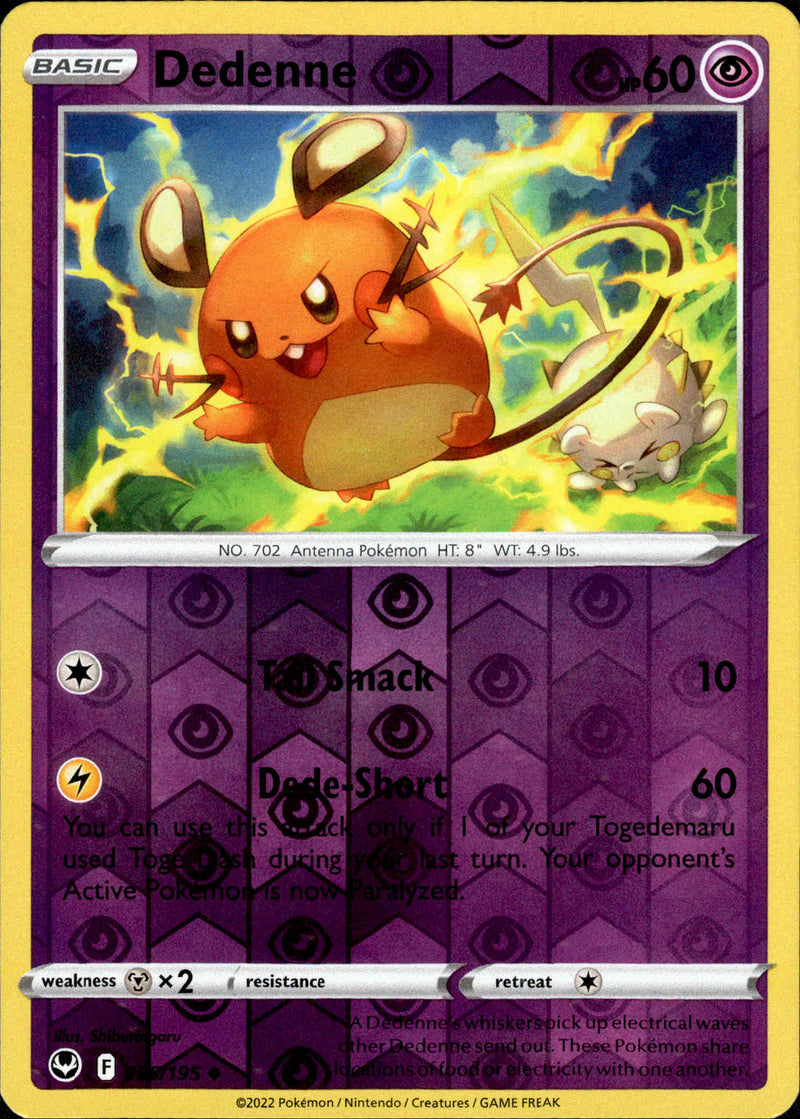 Dedenne - 085/195 - Silver Tempest - Reverse Holo - Card Cavern