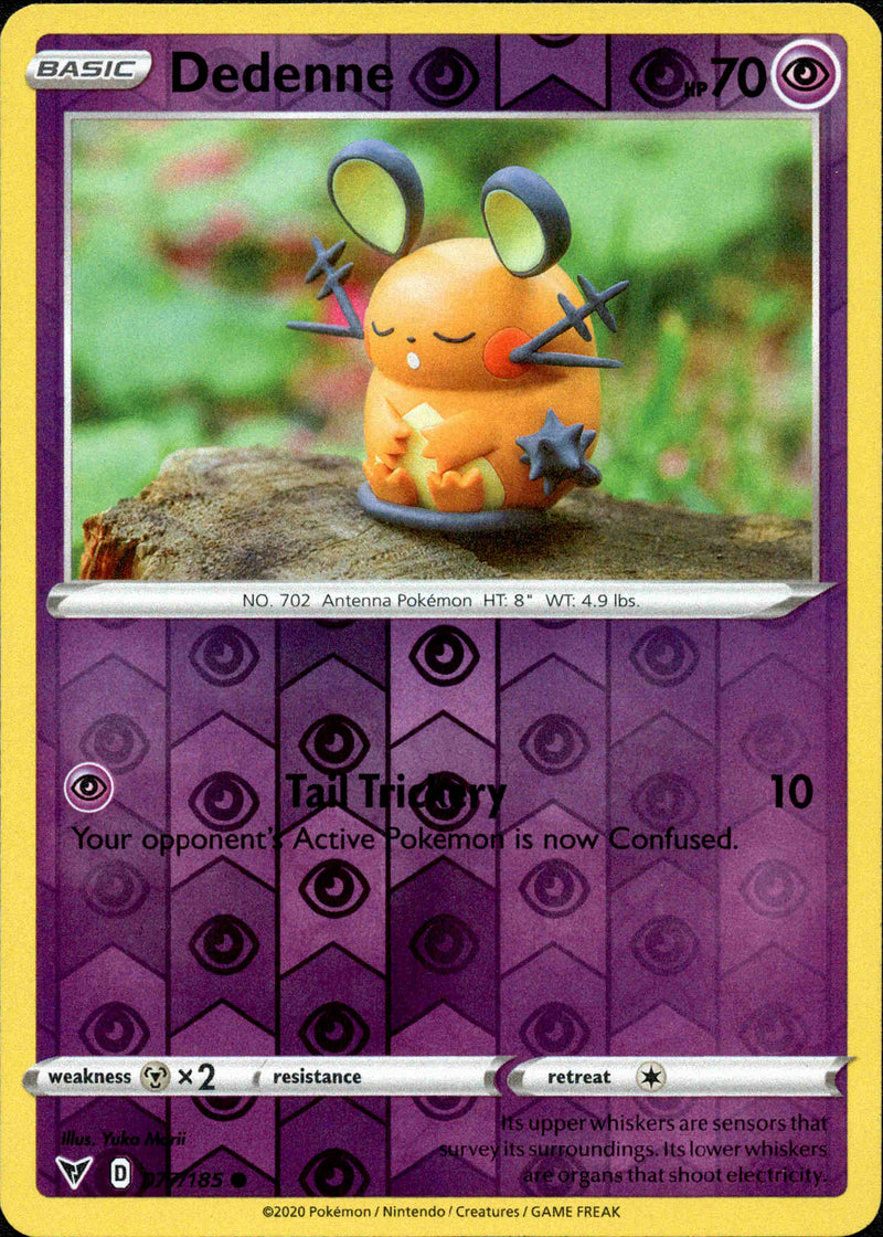 Dedenne - 077/185 - Vivid Voltage - Reverse Holo - Card Cavern