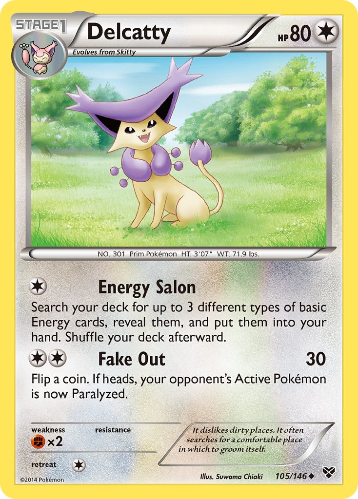 Delcatty - 105/146 - XY Base - Card Cavern