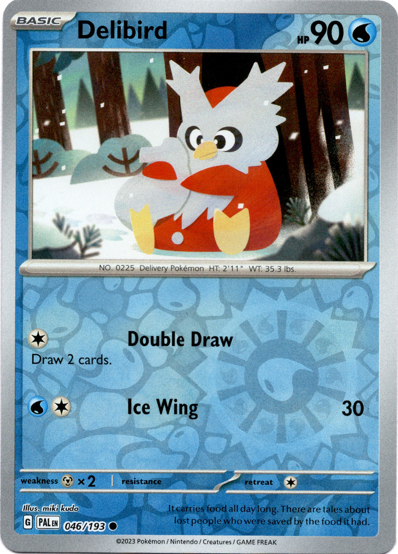 Delibird - 046/193 - Paldea Evolved - Reverse Holo - Card Cavern