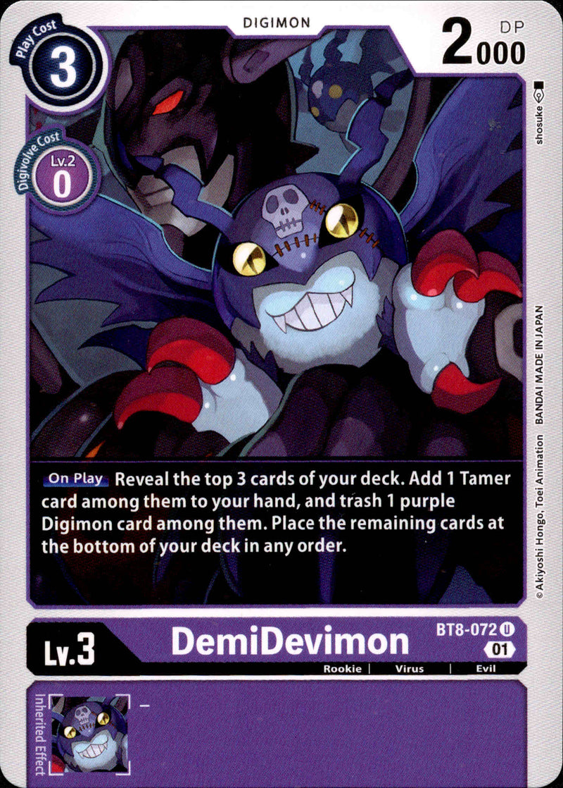 DemiDevimon - BT8-072 U - New Awakening - Card Cavern