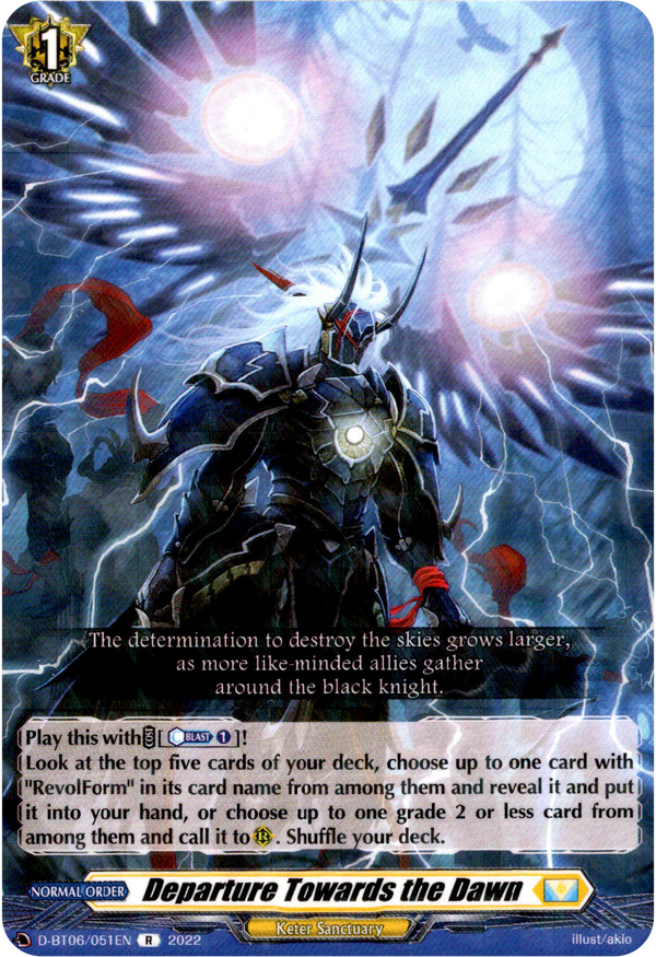 Departure Towards the Dawn - D-BT06/051EN - Blazing Dragon Reborn - Card Cavern