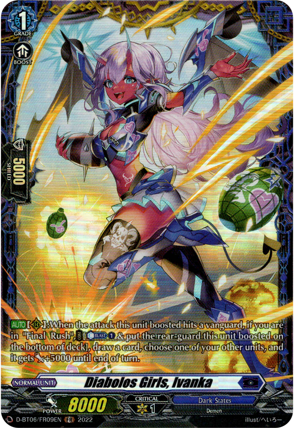 Diabolos Girls, Ivanka - D-BT06/FR09EN - Blazing Dragon Reborn - Card Cavern