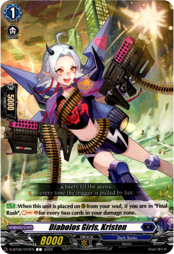 Diabolos Girls, Kristen - D-BT06/074EN - Blazing Dragon Reborn - Card Cavern